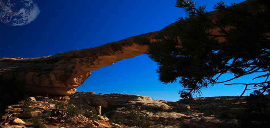 "Three Bridges National Park Utah."