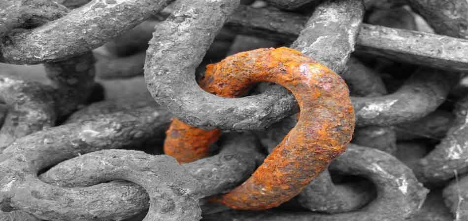"One link holds it together."